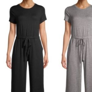 Como Blu Black Soft Jumpsuit Size XL